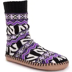 MUK LUKS UNISEX NORTHWESTERN WILDCATS SLIPPER SOX SIZE: M NWT