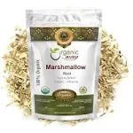 Organic Way Marshmallow Root | Herbal Tea (Althaea officinalis) Cut & Sifted - European Wild-Harvest | Organic & Kosher Certified | Non GMO & USDA Certified | Origin - Albania (1/4LBS / 4Oz)