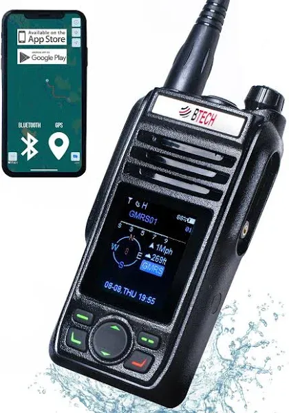 BTECH GMRS-PRO 5W GPS Bluetooth GMRS Radio