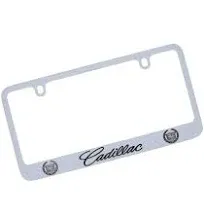 Cadillac Logo License Plate Frame (Chrome)