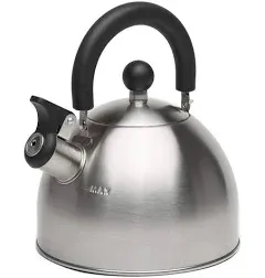 Stewart Whistling Stovetop Tea Kettle Food Grade Stainless Steel, Hot Water