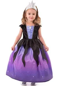 Little Adventures Sea Witch with Soft Crown Dress Up Costume