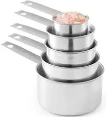 Stainless Steel Measuring Cups Laxinis world 5 Piece Stackable Measuring Set