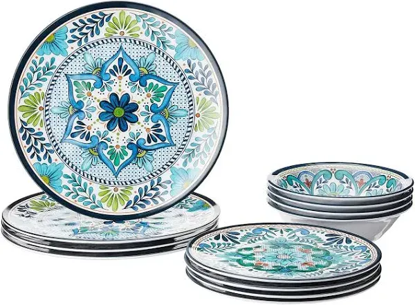 Certified International Talavera 12-pc. Melamine Dinnerware Set