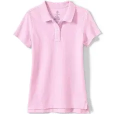 Lands' End Girls Short Sleeve Feminine Fit Mesh Polo Shirt