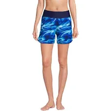 Lands' End Women's 5" Quick Dry Swim Shorts with Panty