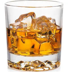 Whiskey Glasses Set of 4 with Brilliant Mountain Imprint | Bar Glasses | Old Fashioned Tumblers | Lowball Glasses | Rocks Glasses | Standard 11.5 OZ Beverage Glass