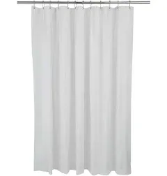 Bath Bliss 2 Pack PVC Deluxe Hotel Weight Shower Curtain Liner | 8G | 70" x 72" | Rust Resistant Copper Grommets | Magnetic Hem | Beige