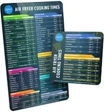 Air Fryer Magnetic Cheat Sheet Set Air Fryer Accessories Cookbook Airfryer Ac...