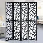 Roundhill Furniture Giyano 4-panel Screen Room Divider