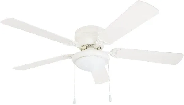 Portage Bay Hugger 52" White West Hill Ceiling Fan with Bowl Light Kit