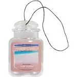 Yankee Candle Pink Sands Car Jar Air Freshener, Fresh Scent