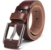 Men&#039;s 100% Italian Cow Leather Belt Men With Anti-Scratch Buckle,Packed in a ...