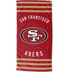 San Francisco 49ers Stripes Beach Towel