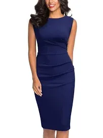 NEW Miusol Retro\u205fRuffle Style Slim Work Pencil Dress M