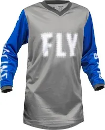 Fly Racing 2023 Youth F-16 Jersey (Black/Hi-Vis, Youth-Large)