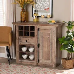 Baxton Studio Albert Finished Wood 2-Door Dining Room Sideboard Buffet