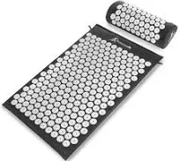 ProsourceFit Acupressure Mat and Pillow Set Orange Sporting Fitness Yoga Pilates