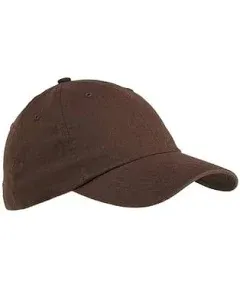 Big Accessories 6-Panel Brushed Twill Unstructured Cap BX001