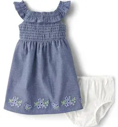 Gymboree,Chambray Dress,Chambray Blue,UPTO7LBS.