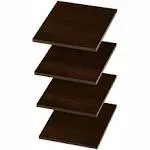 Easy Track Rs1412-ton 12 in. Shelf Tower Pack, Truffle - Count 4