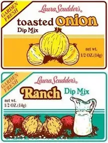 Laura Scudder's Toasted Onion Fun Dip Mix Seasoning Powder Sauce (6 PACK) Great Tasting, Fat-Free Creamy Best Party Snack Dips, Perfect for Tortilla, Veggie Chips, Bagel Pork Rinds and more