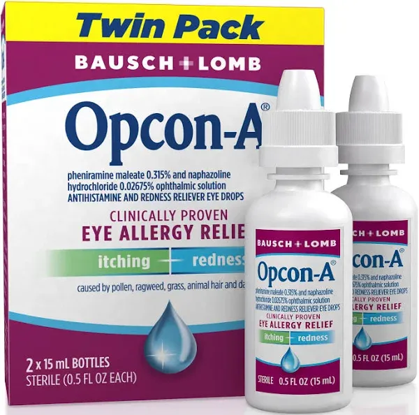 Bausch & Lomb Opcon-A Allergy Eye Relief Eye Drops