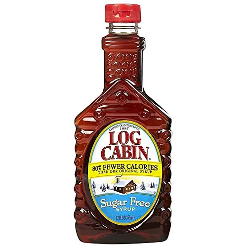 Log Cabin Sugar Free Syrup, 12 FL OZ (Pack of 12)