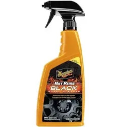 Meguiar's Hot Rims Black Wheel Cleaner, Best Cleaner for Matte Black Wheels - 24 Oz Spray Bottle