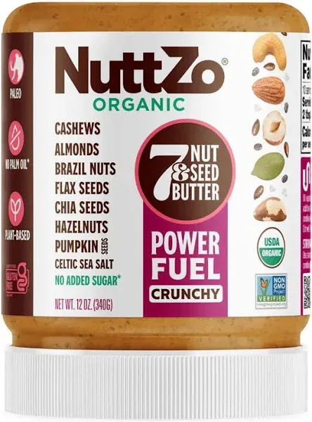 NuttZo
           Organic 7 Nut & Seed Butter Paleo Power Fuel Crunchy -- 12 oz
        
        
        
        
        
          
          SKU #: 894697002375
          
            Shipping Weight:
              0.87 lb
            
          
  