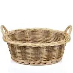 Rurality Baskets for Gifts Empty to Fill Chocolate Nuts for Women, Holiday,Easter,Mother's Day,Birthday,Wicker Present basket with Handle for Bread,Fruits