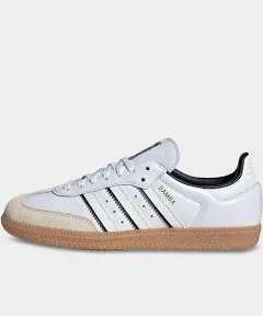 adidas Kids' Samba OG Shoes Cloud White