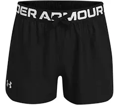 Under Armour Big Girls Play Up Shorts Black Multi Sz YXL - NWT