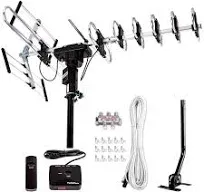 Outdoor Digital Amplified HDTV Antenna - up to 200 Mile Long Range,Directio<wbr/>na...