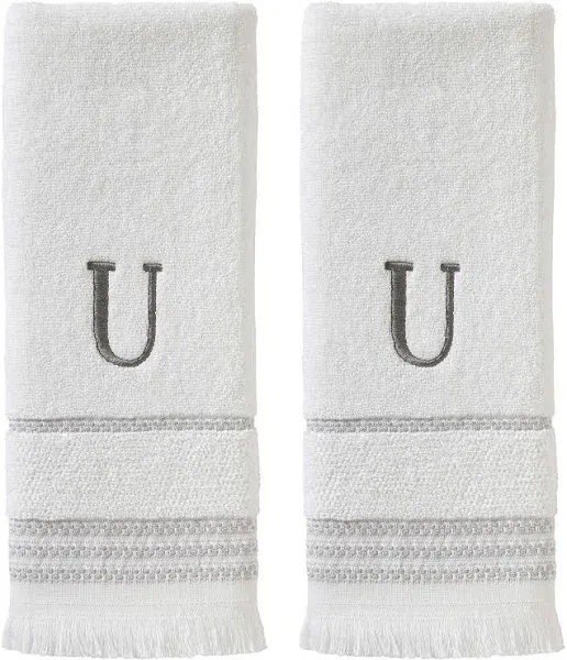 SKL Home Casual Monogram U Hand Towel Set