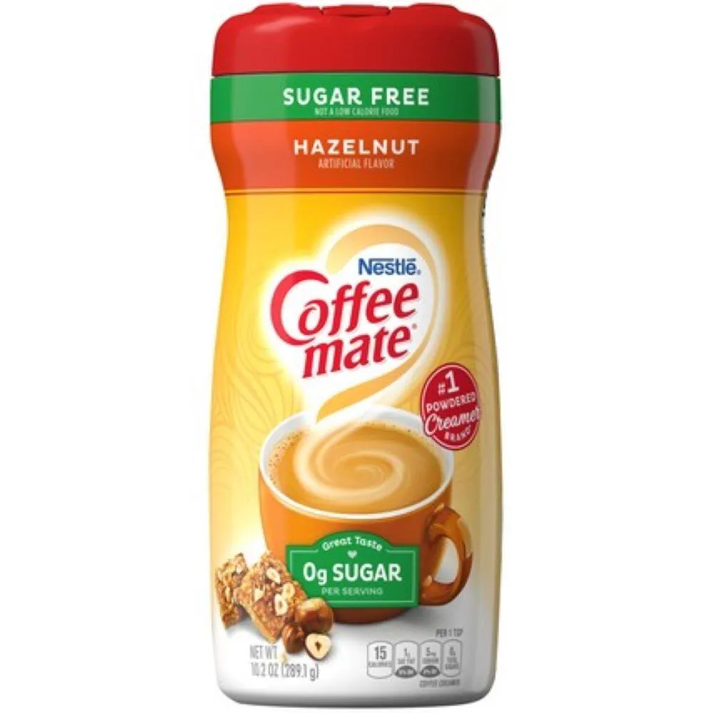 Coffee-Mate Sugar Free Hazelnut Powder Creamer