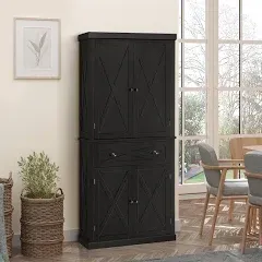 Homcom 72" Kitchen Pantry Storage Cabinet