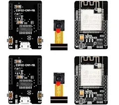 HiLetgo 2pcs ESP32-CAM Camera Module ESP32-S OV2640 2MP Camera Development Board + Micro USB to Serial Port CH340C 4.75V-5.25V Wireless WiFi Bluetooth with TF Card Slot for Arduino Raspberry Pi