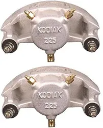 2-Pack Kodiak Trailer Disc Brake Replacement Dacroment 225 Caliper Ceramic Pads