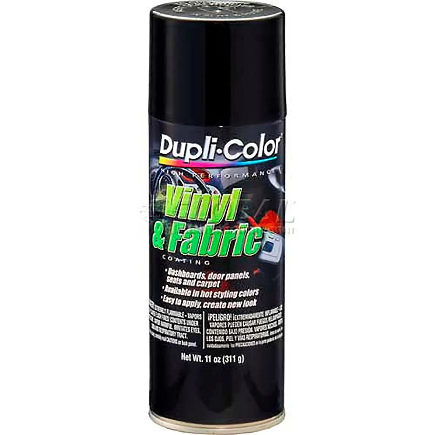 Dupli-Color HVP104 Vinyl and Fabric Coating Spray Paint - Gloss Black - 11 oz Aerosol Can