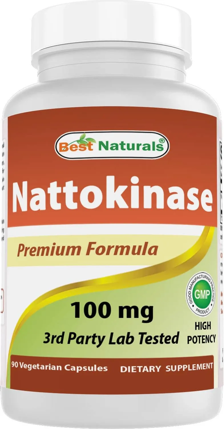 Best Naturals Nattokinase 100 mg (2000 Fu) 90 Vegetarian Capsules