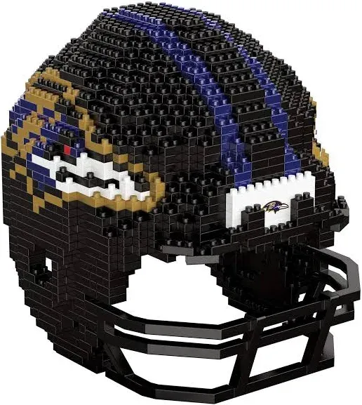 Nfl Baltimore Ravens 3D Brxlz Puzzle Helmet Set Football