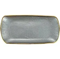 VIETRI Metallic Glass Rectangular Tray