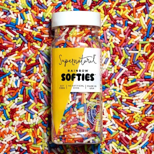 Supernatural Rainbow Softies Dye-Free Sprinkles