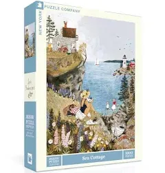 New York Puzzle Company Sea Cottage 1000 Piece Jigsaw Puzzle