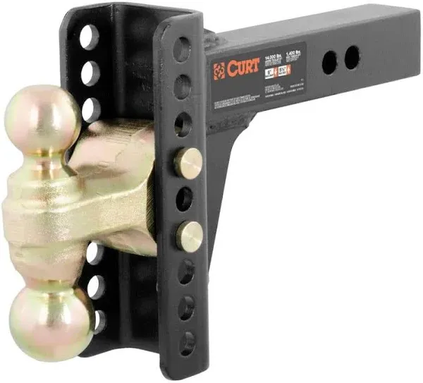 Curt Adjustable Channel Mount with Dual Ball 45900