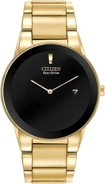 CITIZEN Axiom Men&#039;s Eco-Drive Watch AU1062-56E Black Face W/Date