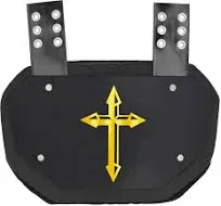 Sports Unlimited Gold Cross Football Back Plate