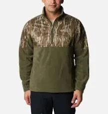 "Columbia Men's PHG Fleece Overlay Quarter Zip Hunting Jacket - Flax - XL"