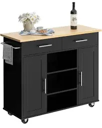 Shintenchi Kitchen Storage Island Cart